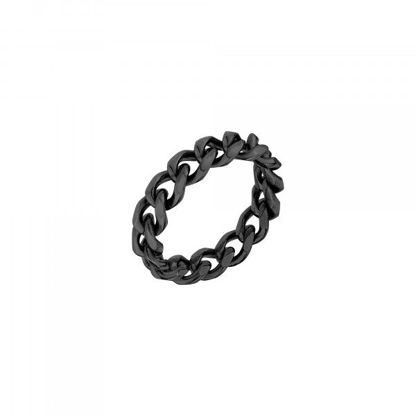 TJ-0203-R-58 Tamaris Ring, Edelstahl IP Black