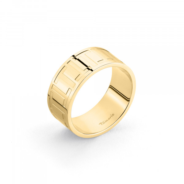 TJ-0378-R-58 Tamaris Ring Edelstahl, IP Gold