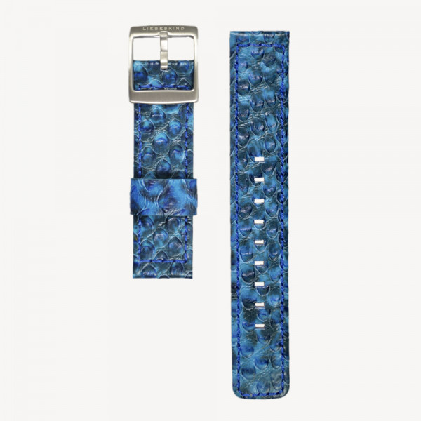 B_LT-0011-LQ LIEBESKIND BERLIN Uhrenband, 20 mm, blau Lederarmband