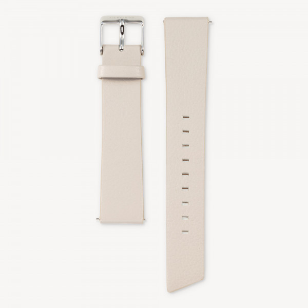 B_LT-6010-LQ LIEBESKIND BERLIN Uhrenband, 18mm, beige- graues Echtleder